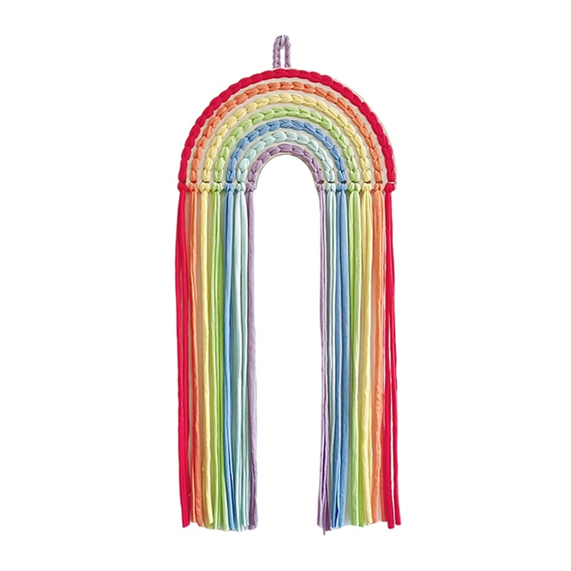 Phụ Kiện Kẹp Tóc / Dây Buộc Tóc / Nơ Màu Cầu Vồng Treo Tường Trang Trí Dành Cho Bạn Gái Hol