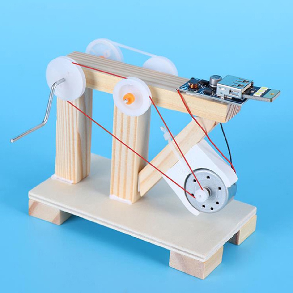 Đồ Chơi Lắp Ráp Mô Hình Máy Phát Điện Bằng Gỗ Diy Công Cụ Giáo Dục Khoa Học Cho Trẻ Em