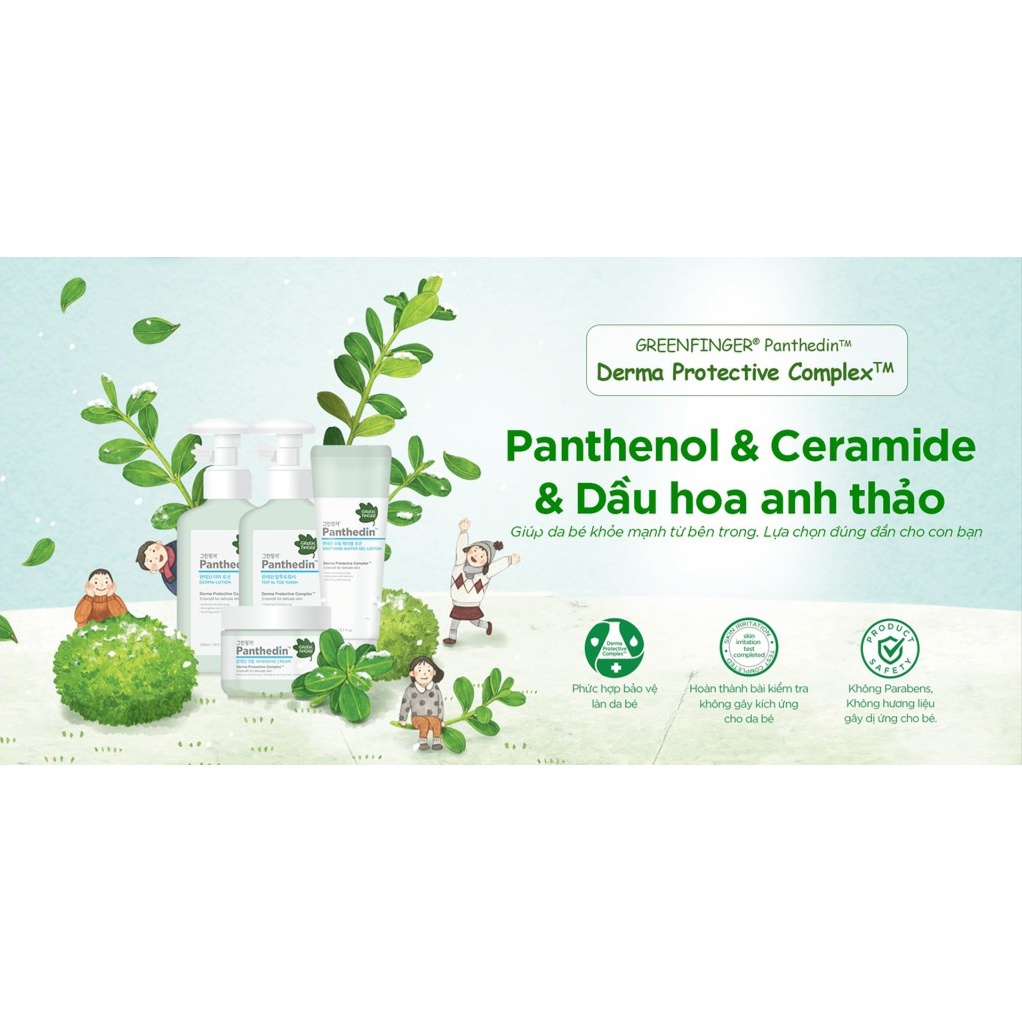 Sữa Dưỡng Thể Cấp Ẩm Cho Bé GREEN FINGER PANTHEDIN DERMA LOTION 230ml
