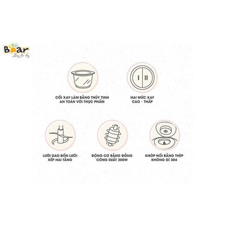 Máy Xay Thịt Đa Năng 2L Bear QSJ-B02Q1