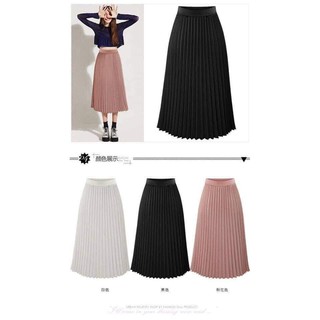 COMBO CHÂN VÁY XẾP LY CHO NỮ - MÀU HỒNG ĐẤT