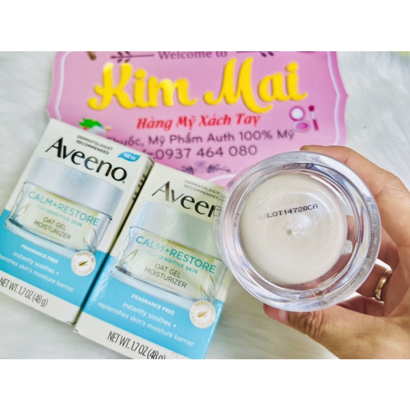 Serum, Kem dưỡng ẩm, kem dưỡng làm  yến  mạch Aveeno Calm + Restore Oat Gel Moisturizer 48g