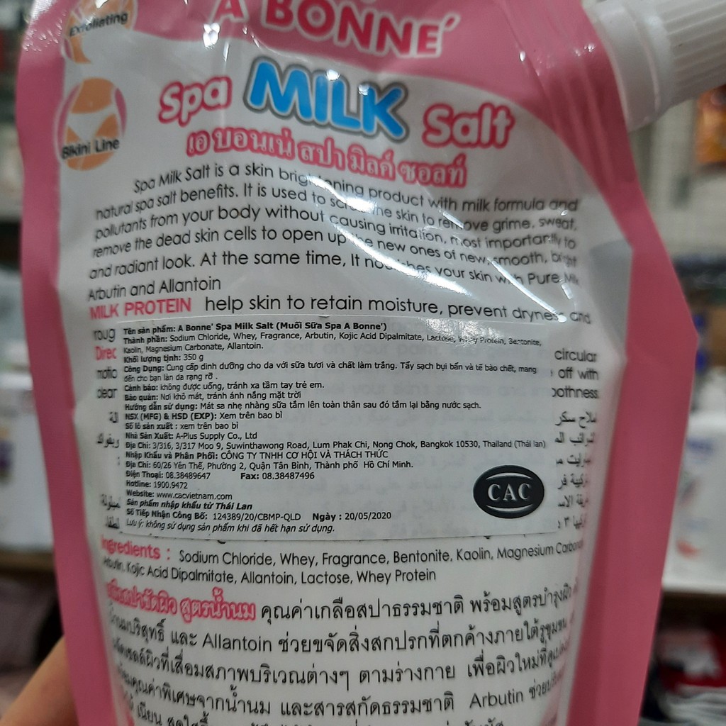 Muối Tắm Sữa Bò Tẩy Tế Bào Chết - A Bonne Spa Milk Salt 350g