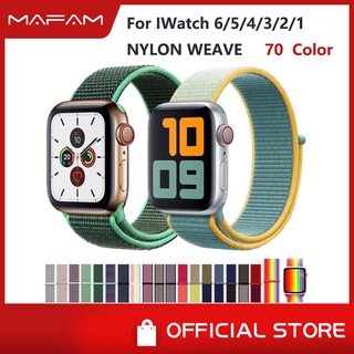 Đồng hồ thông minh dây đeo nylon mềm cho Apple watch Series 6/5/4/3/2/1 HW12 FK88 W46 W26 T500 38MM 40MM 42MM 44MM