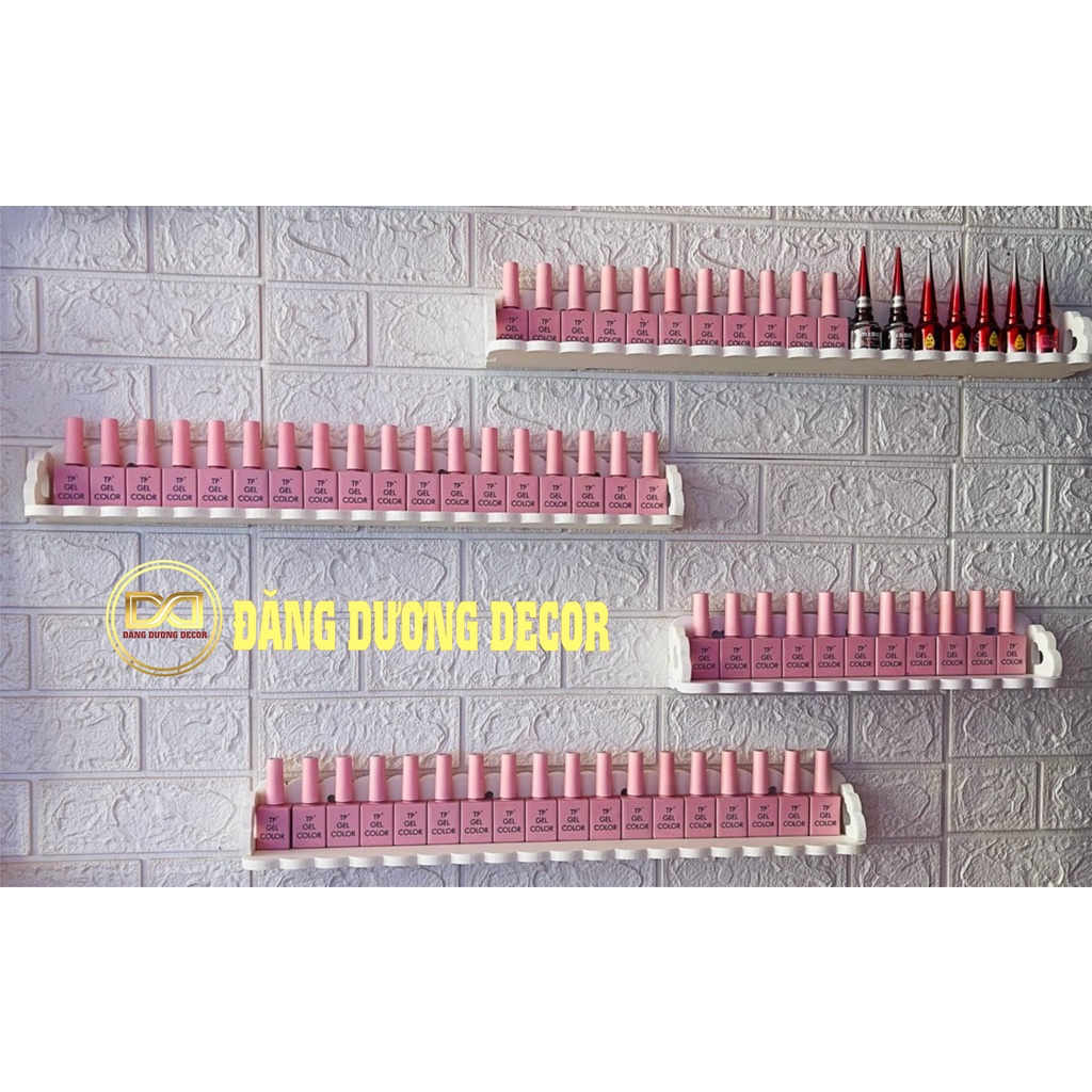 Sét kệ nail để sơn gồm 3 kệ 60cm- 2 kệ 40cm