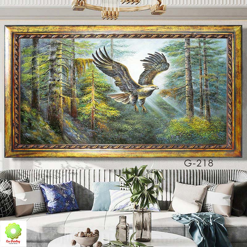 Tranh treo tường 3D Canvas cao cấp - "Tranh treo phòng khách cao cấp" ,khổ chuẩn 2:1,tranh phòng khách theo yêu cầu