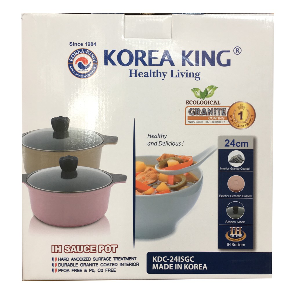 Nồi Granite Korea King 20ISGC 24ISGC 28ISGC(dùng được bếp từ)