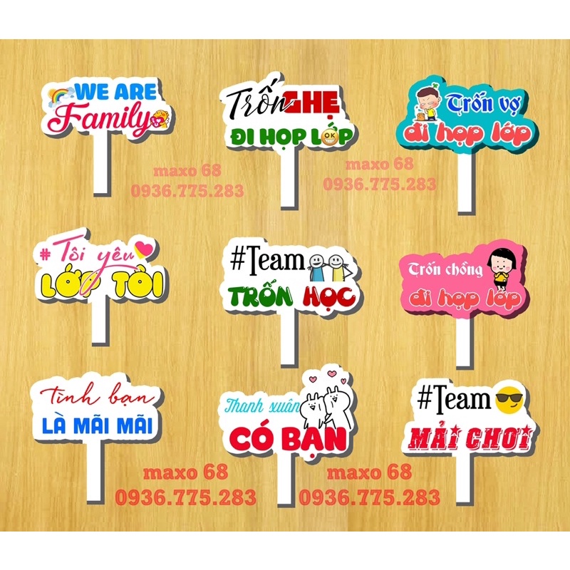 Hashtag HỌP LỚP - Miễn phí thiết kế theo yêu cầu