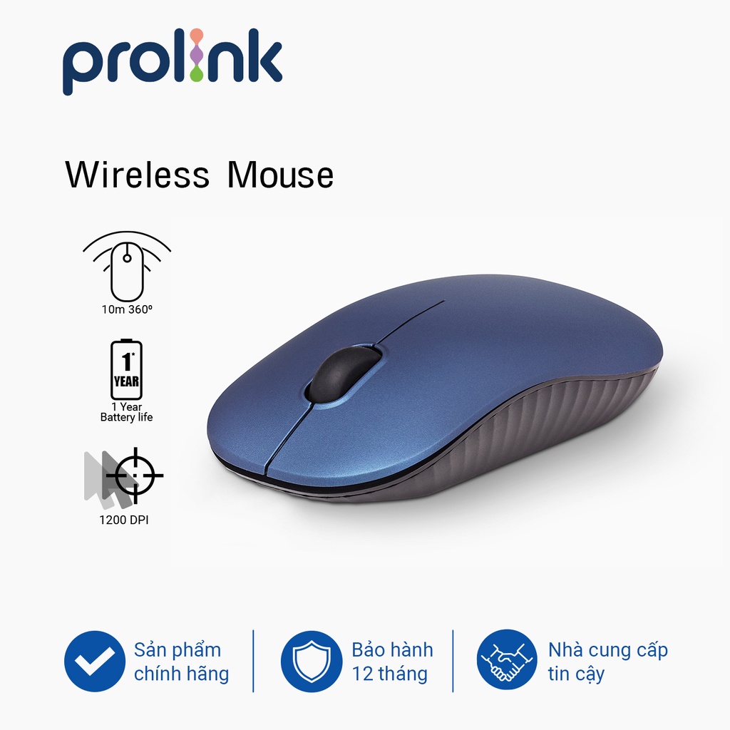 [Chính Hãng] Chuột Không Dây PROLiNK PMW5009 Thông Số 1200DPI - Bảo Hành 12 Tháng