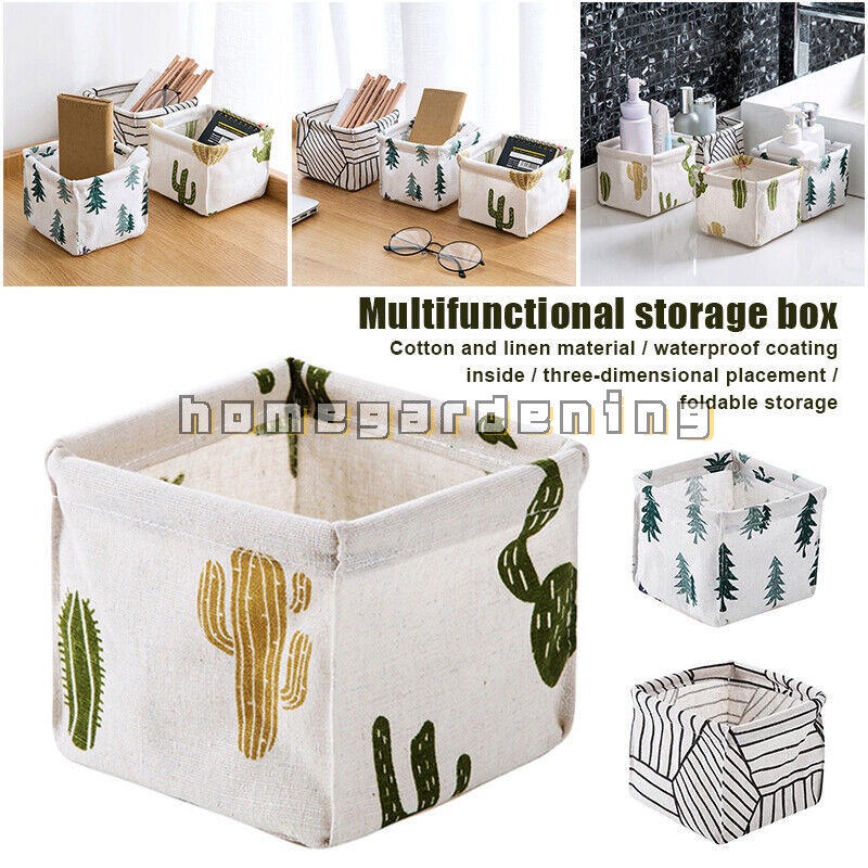 Giỏ Đựng Đồ Dùng Bằng Vải Lanh Tiện Dụng Cho Gia Đình DIY