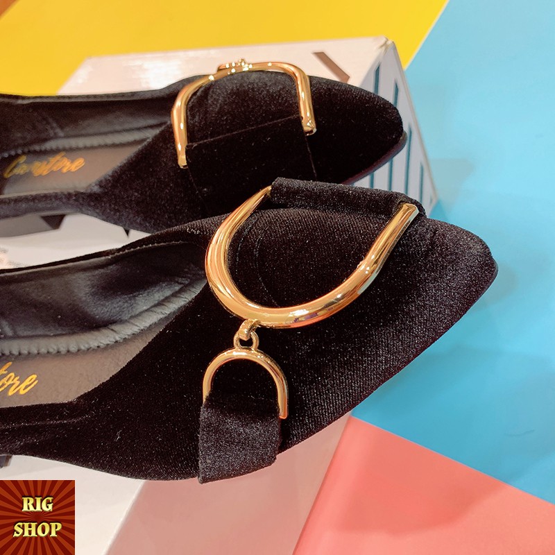 [ẢNH THẬT] GIÀY BÚP BÊ MŨI NHỌN RIGSHOP THIẾT KẾ MÓC SIÊU XINH | BigBuy360 - bigbuy360.vn