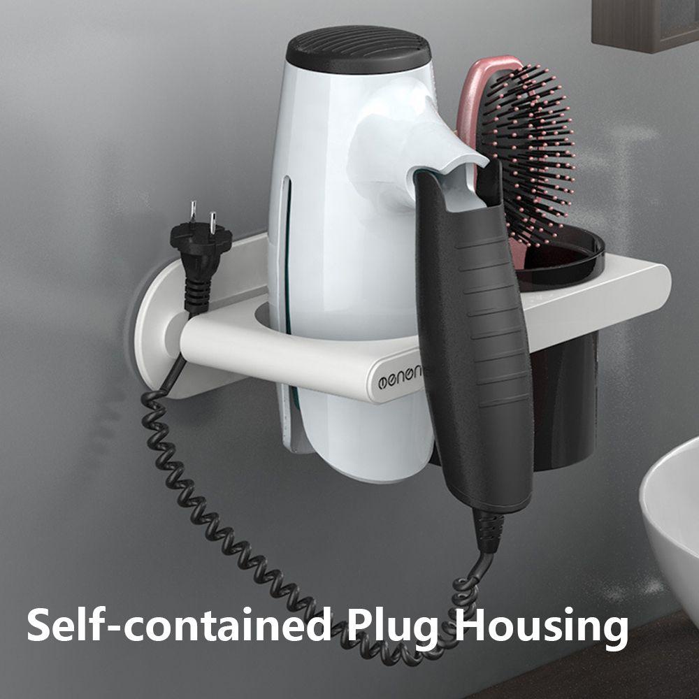 Giá Treo Máy Sấy Tóc Chịu Lực Tốt Chống Nước Chống Ẩm Không Cần Khoan Tường Tiện Dụng