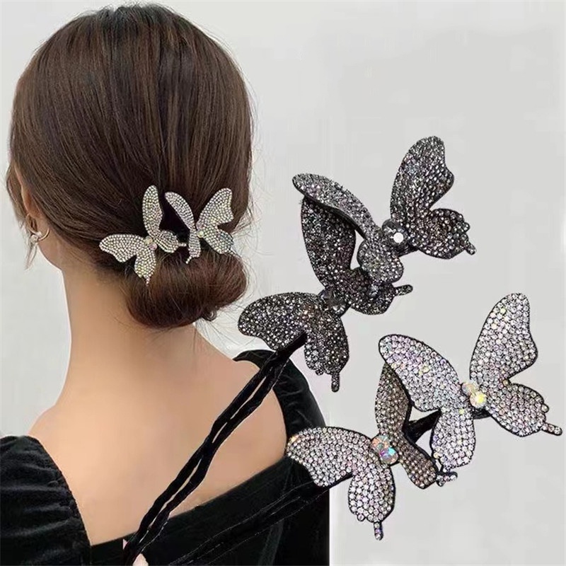 Phụ Kiện Tạo Kiểu Tóc Hình Bướm Thời Trang Dành Cho Nữ