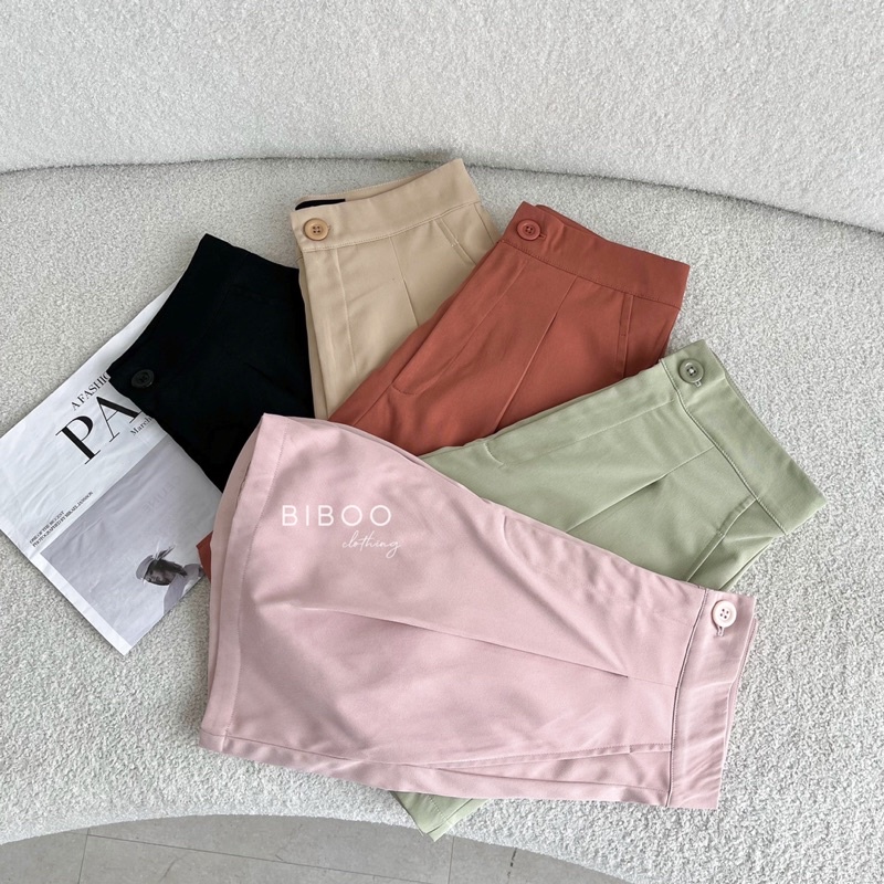 BIBOO - Quần short ngắn xếp ly form dáng trẻ trung năng động PLEATED SHORTS