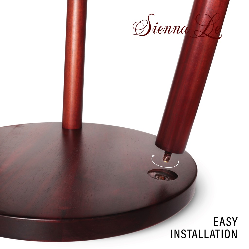 Sienna Le  Kệ Giá Tròn Nhỏ Đỡ Chậu Hoa Đôn Gỗ - Chân Tháo Rời Mặt Bàn Có Khoét Rãnh - Bàn Trà Bàn Coffee 40x30cm