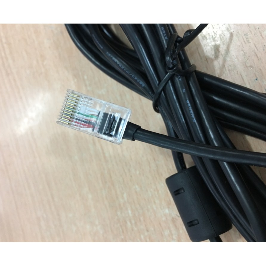 Cáp Máy Quét Mã Vạch Zebra Motorola Symbol USB to RJ50 10Pin Dài 3M