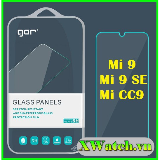 Bộ 2 Kính Cường Lực Gor Xiaomi Mi 9 / CC9 / Mi 9 se
