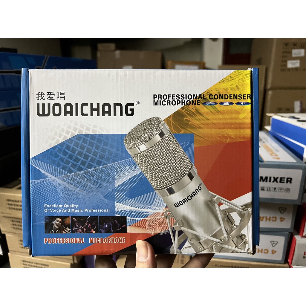 Mic Thu Âm Bm900 Waichang, chuyên dụng cho thu âm, hàng chuẩn