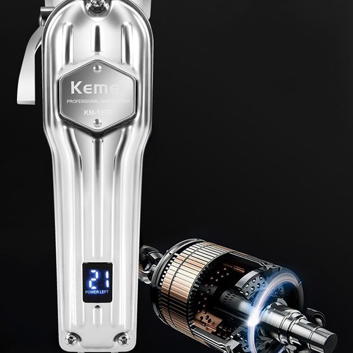 Tông đơ cắt tóc kemei KM-1984 vỏ thép nguyên khối