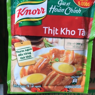 Gia vị thịt kho tàu + cá kho riềng knorr