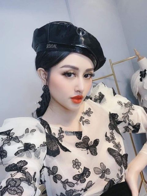 Vải lưới thêu 3d