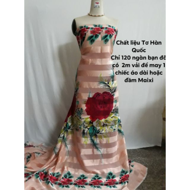 Vải áo dài váy đầm maxi