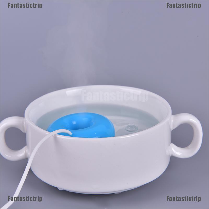 Fantastictrip 1pc Mini Portable Donuts Humidifier USB Air Purifier Aroma Diffuser Steam Gift