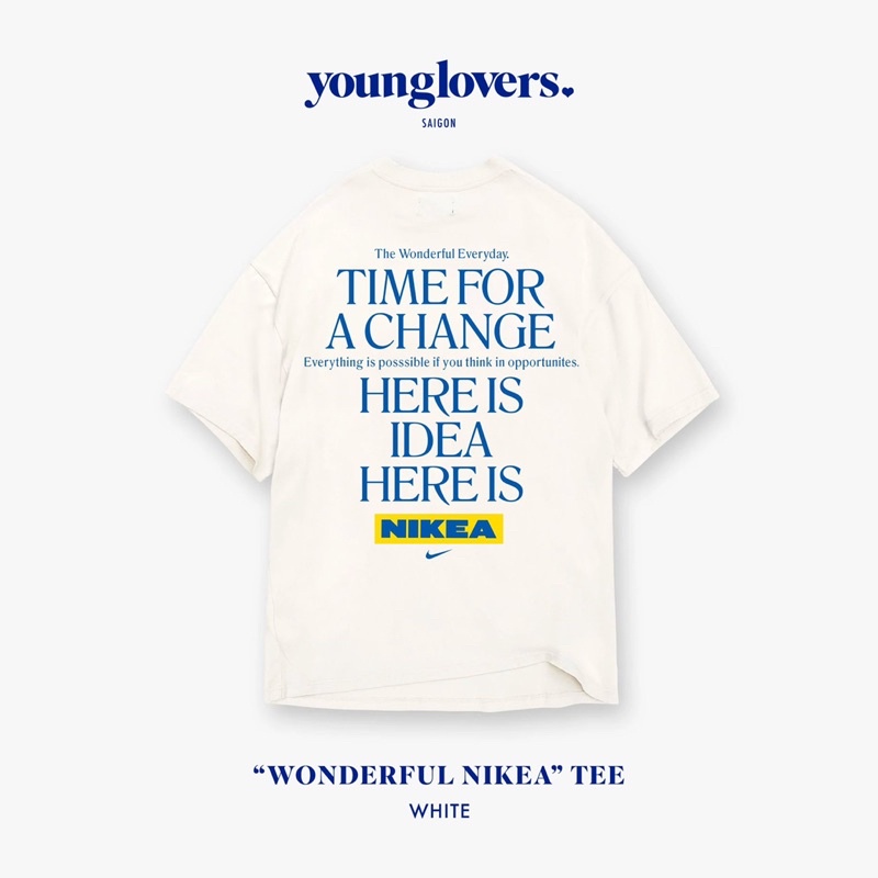 Áo thun kết hợp hai thương hiệu IKEA và NIKE