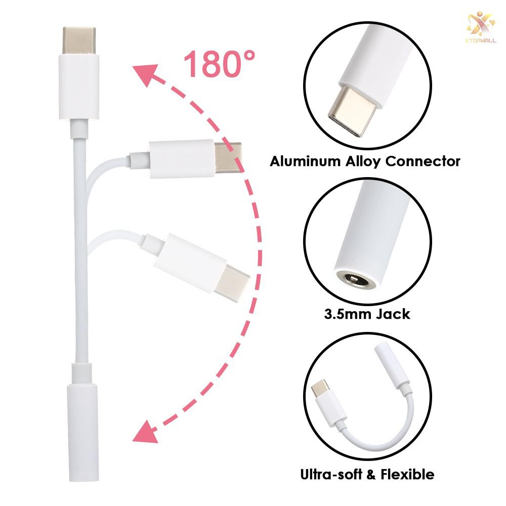 Cáp Chuyển Đổi Âm Thanh Tai Nghe Usb C Sang 3.5mm Cho Oppo