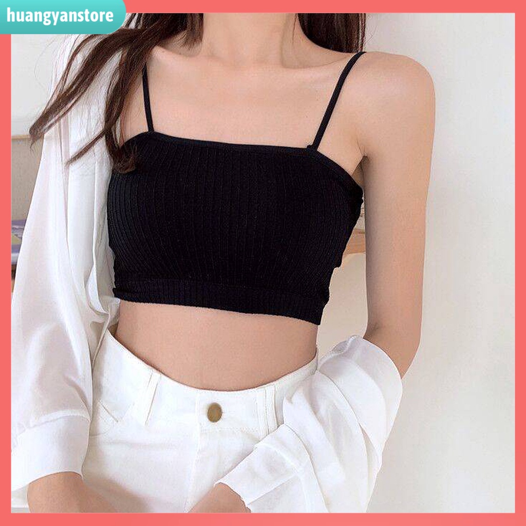 Áo ống hai dây có mút đệm kiểu dáng quyến rũ dành cho bạn nữ | BigBuy360 - bigbuy360.vn