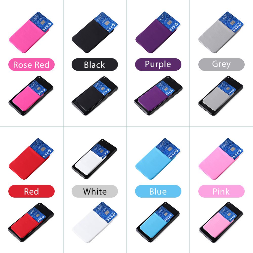 Túi đựng thẻ co giãn gắn sau điện thoại tiện dụng