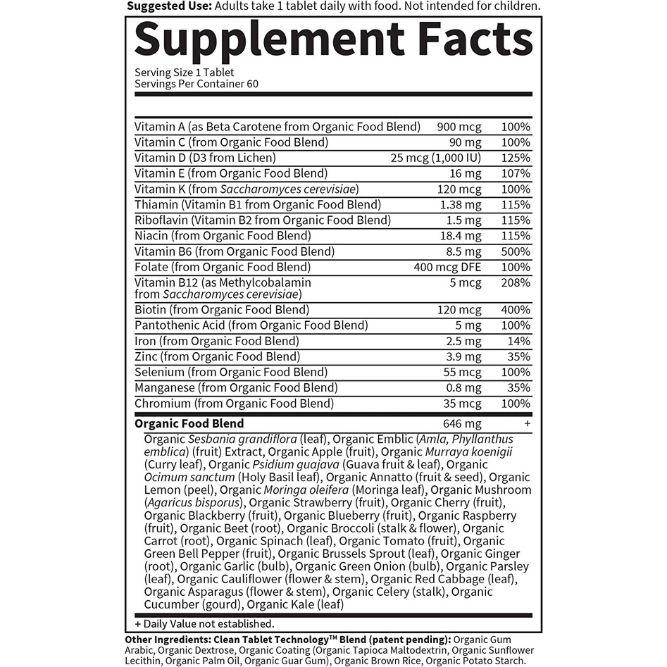 Vitamin Hữu Cơ Cho Phụ Nữ - 72 Viên - Garden Of Life Women's Once Daily - Multi Vitamin - MultiVitamin - Mykind Organic