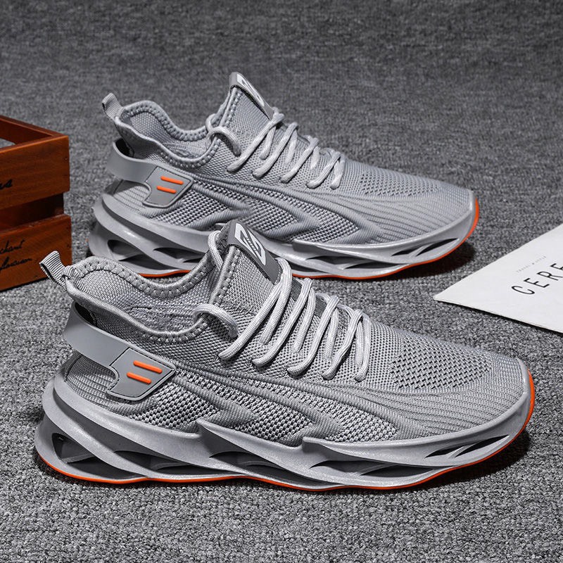 Giày sneaker nam đế xoắn màu ghi DF3 siêu chất