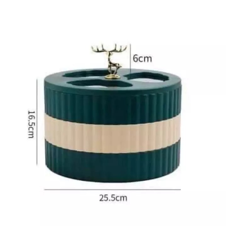 Khay mứt tròn núm hươu 2 tầng mẫu mới 2021