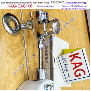 Van xả bệ tiểu nam Caesar KAG-CAS106, Xả ấn tay tiểu nam thân lớn xả nước nhanh sử dụng siêu bền