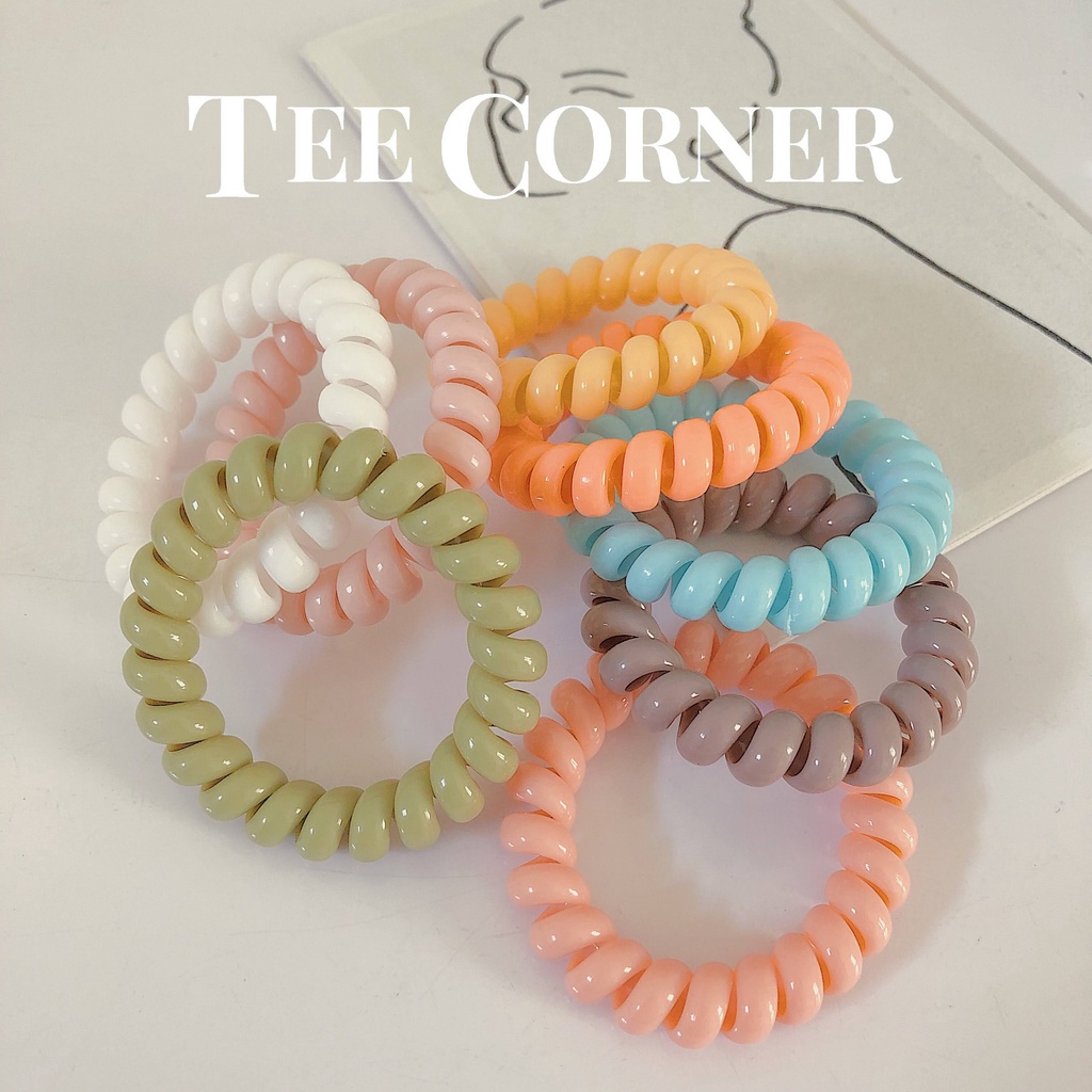 Dây Buộc Tóc Lò Xo Màu Kẹo Ngọt Ngào