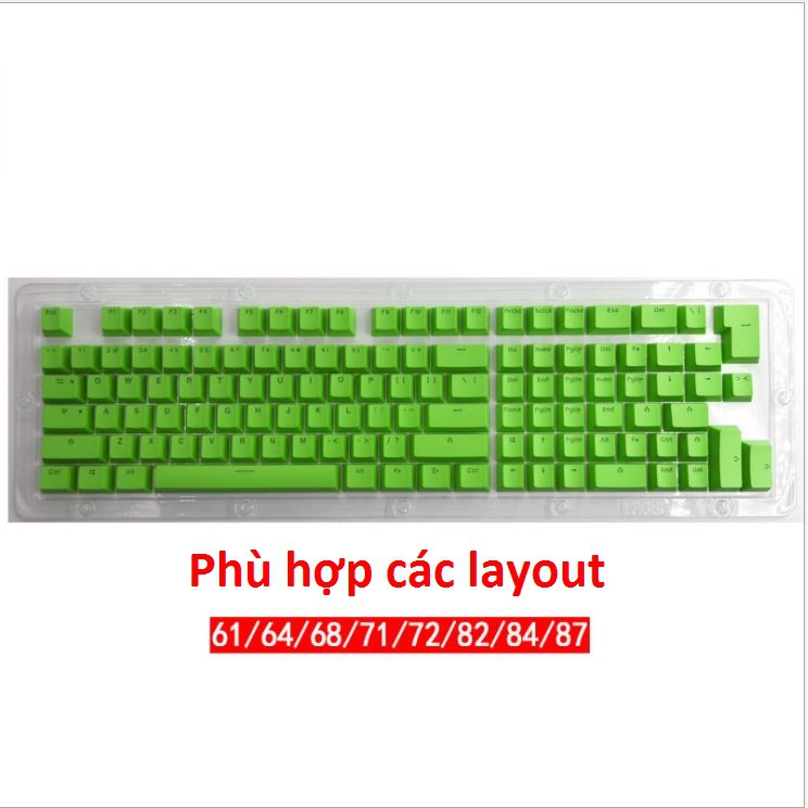 Set Keycap PBT xuyên led nút bàn phím cơ phù hợp layout 61-68-75-84-87 | WebRaoVat - webraovat.net.vn