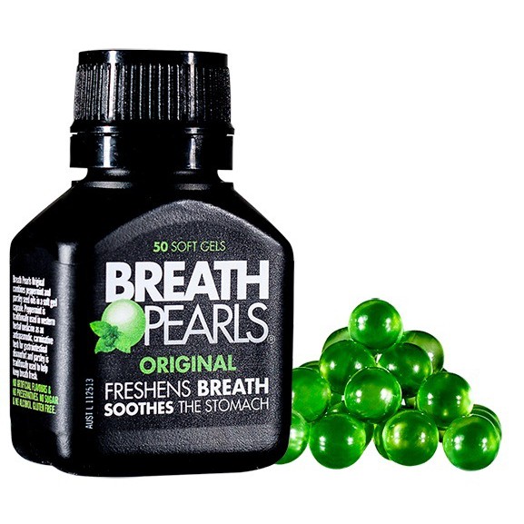 Viên Uống Thơm Miệng Breath Pearls Original 50 viên (Úc)