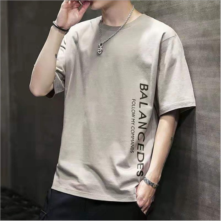 Áo Thun Nam Tay Ngắn Dáng Rộng Phong Cách Hàn Quốc Size M-4Xl