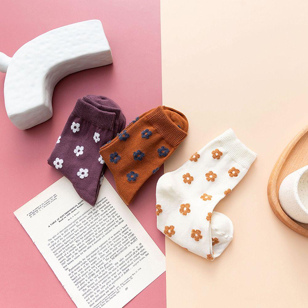 Vớ Cotton Dài Mềm Mại Ấm Áp Dễ Thương Cho Nữ