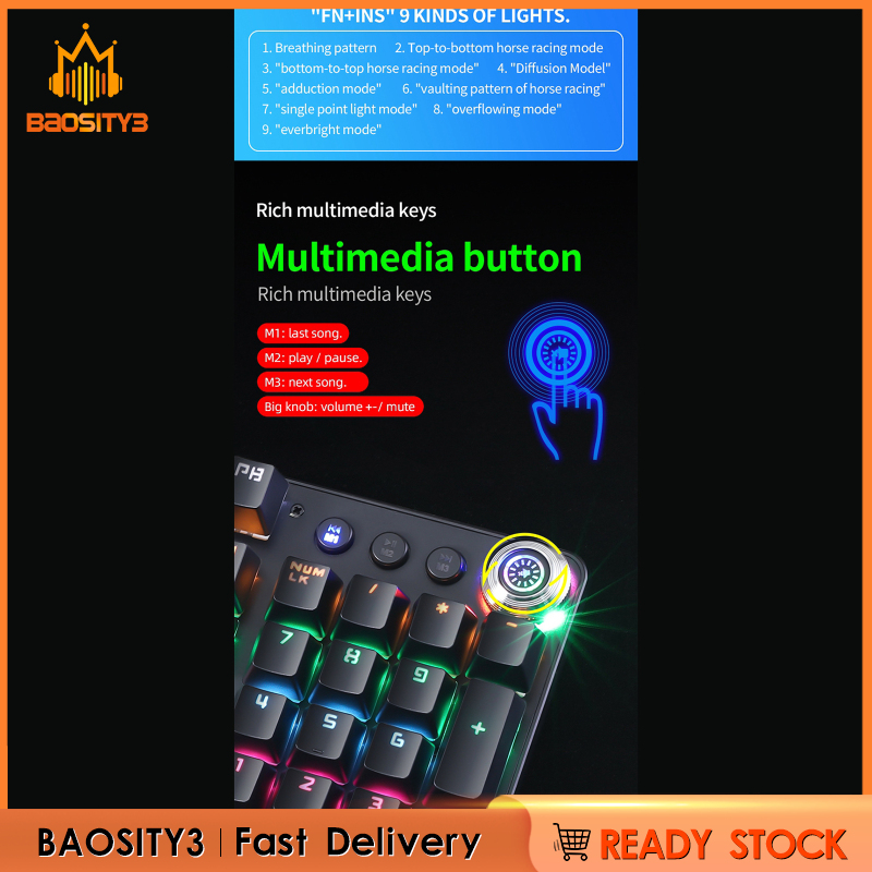 Bàn Phím Chơi Game Có Dây Usb Chống Nước Cho Windows / Windows / Máy Tính | BigBuy360 - bigbuy360.vn