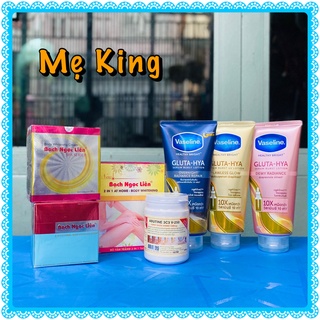 [Chính hãng] Kem Dưỡng Trắng Body Bạch Ngọc Liên Xanh+ Vaseline Xanh Gluta HYA Serum Lotion 10X Thái Lan+ Abutine 3C3