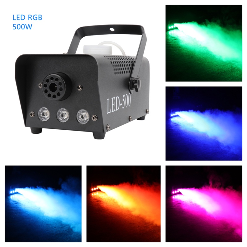 Máy Phun Sương 500w Led RGB Kèm Bộ Điều Khiển