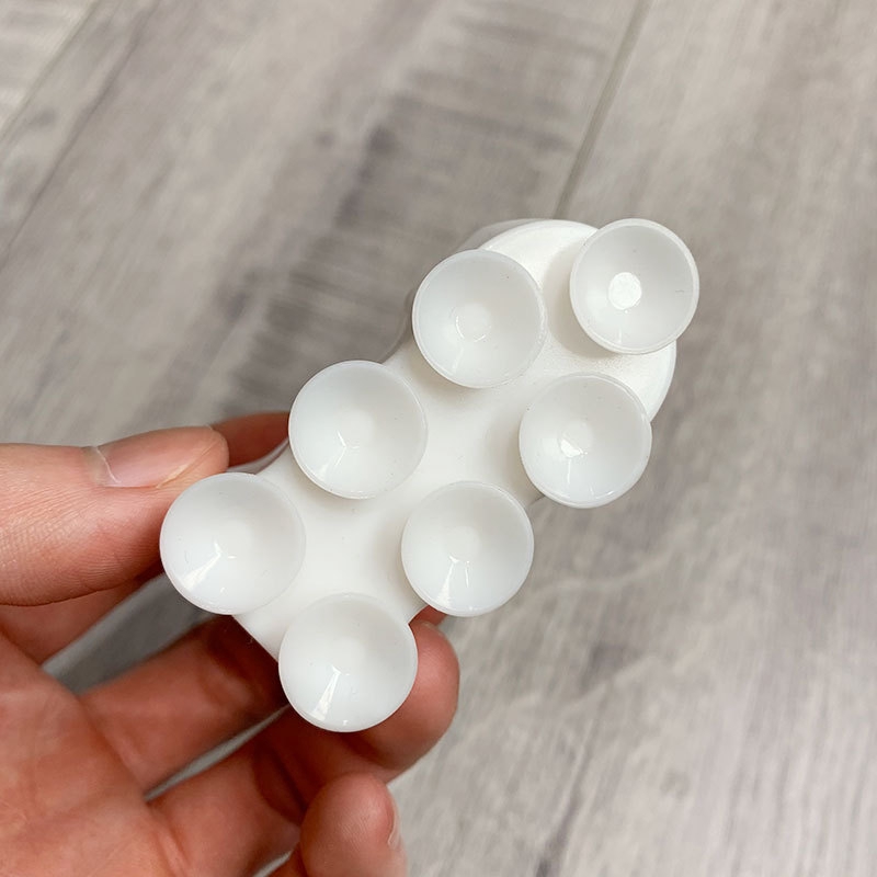 Giá Đỡ Đầu Vòi Hoa Sen Bằng Silicon Gắn Tường Không Đục Lỗ Màu Trắng Tiện Dụng Cho Nhà Tắm