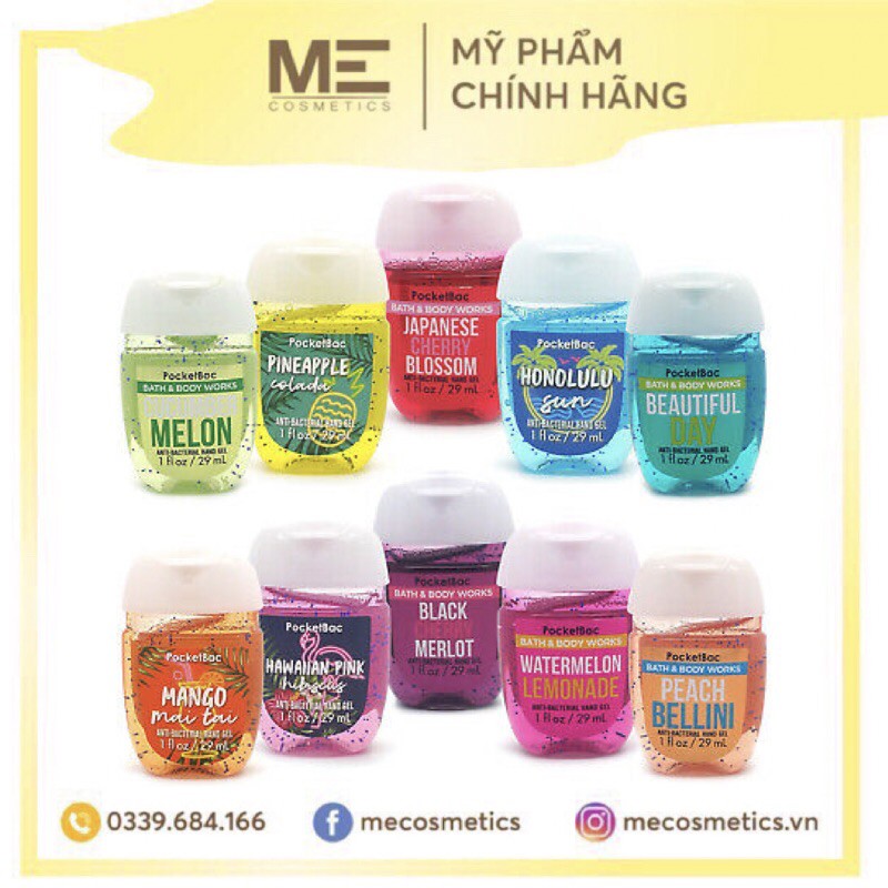 (bill Us) Gel Rửa Tay Khô Bath & Body Works hand gel