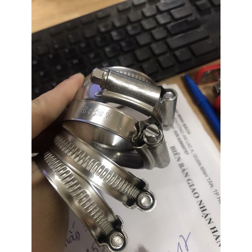 Đai xiết inox, cổ dê, quai nhê Inox 304 đủ size Orbit Thái Lan- Hàng nhập khẩu siêu xịn