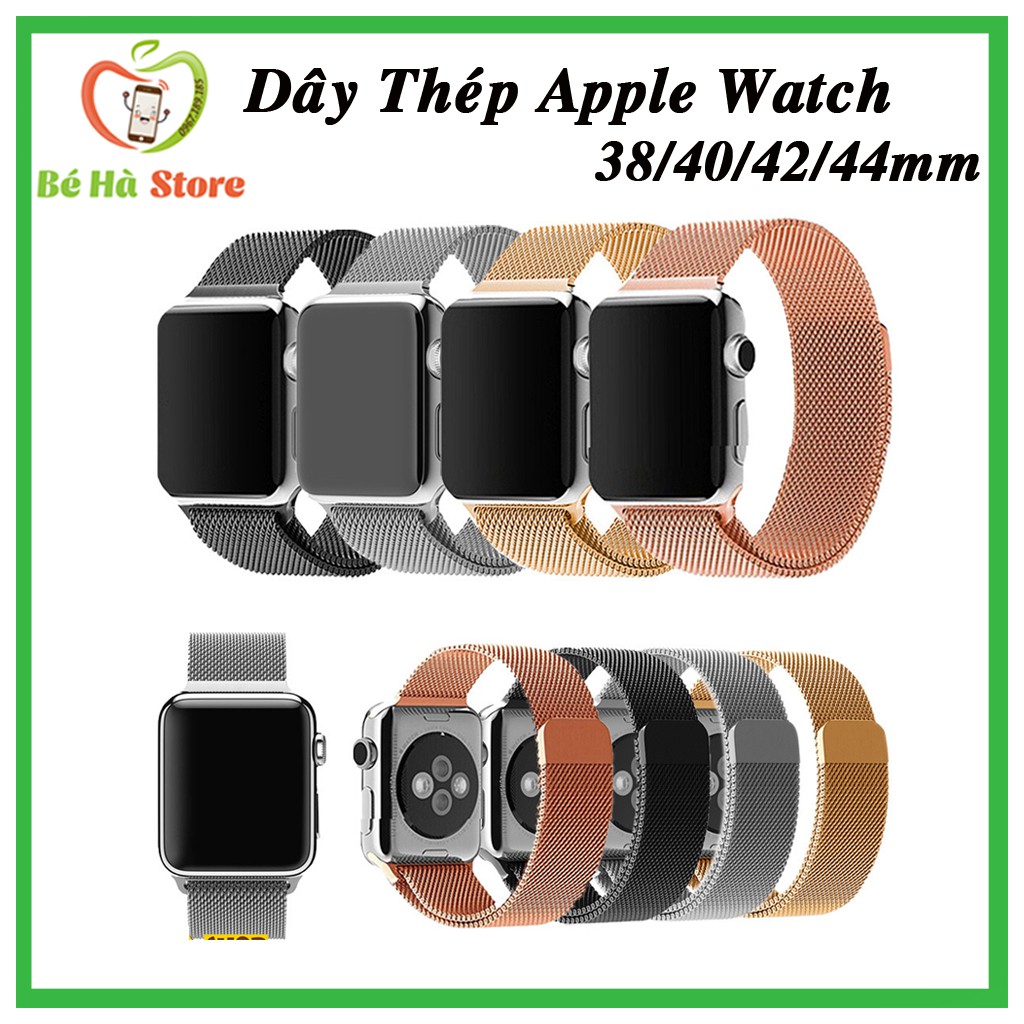 Dây Đeo Apple Watch Thép Không Gỉ full Màu full Size (ACESHLEY)