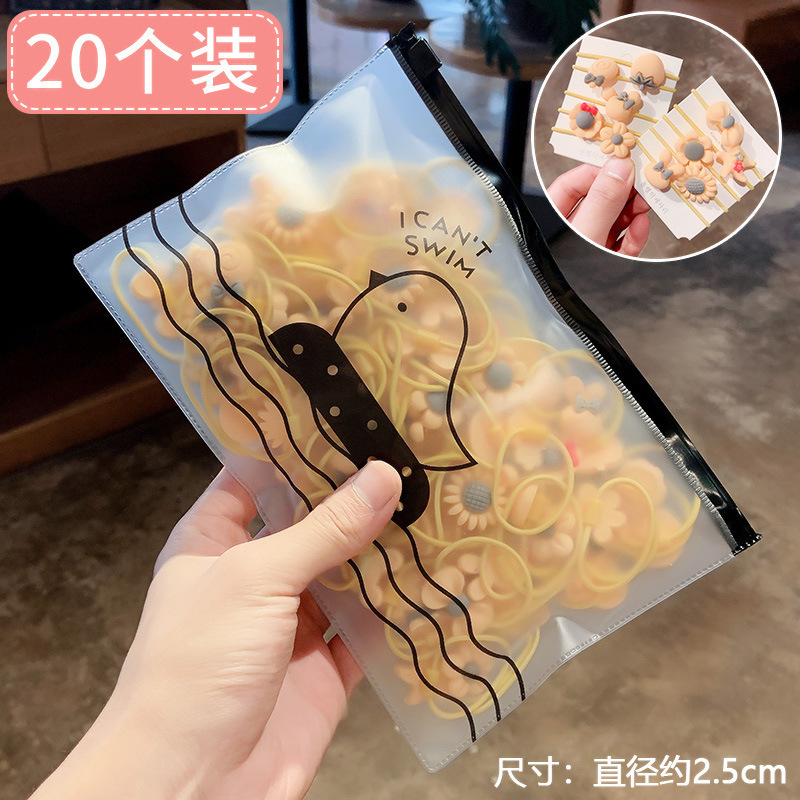 Dây buộc tóc cao su đính hoa dễ thương dành cho bé gái