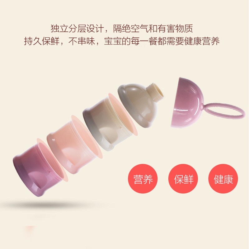 Hộp Đựng Sữa Bột 3 Tầng Mini Tiện Dụng Cho Bé