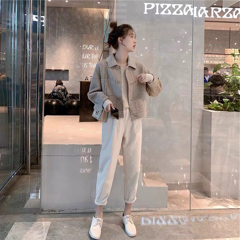 Áo khoác dạ dáng ngắn